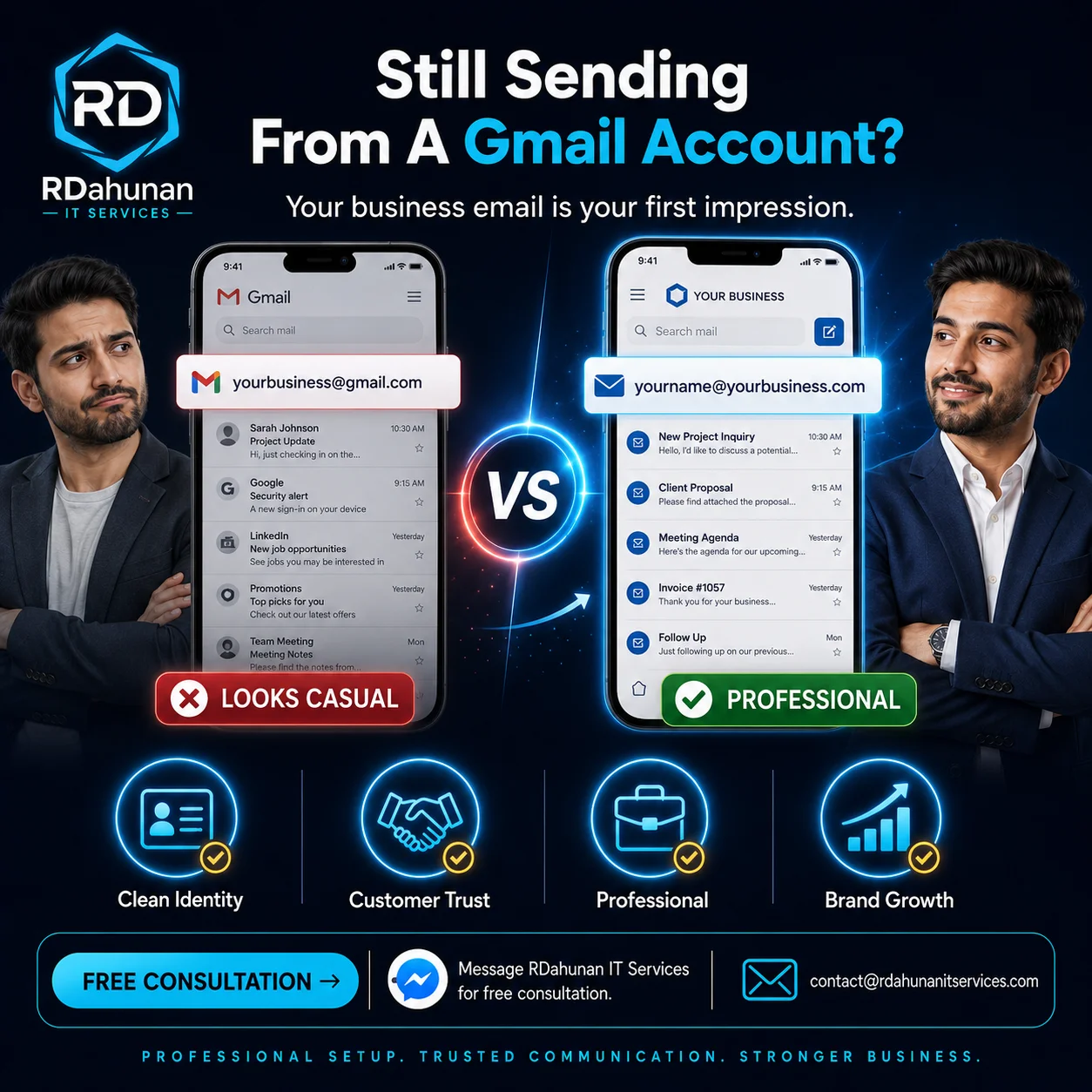 How to Move From Gmail to Custom Email (you@yourbusiness.com) Without Losing Anything